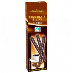 Chokoladestænger med kaffesmag, 75 g.
